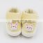 Newborn baby toddler shoes with soft sole yellow rabbit