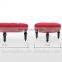 red fabric ottoman living room round sofa furniture OC7029