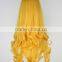 Sleeping beauty Aurora cosplay wig long curly cheap synthetic wigs from manufacturer accept custom