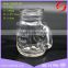 Cheap price high quality glass mini mason jar with handle