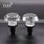 Zinc Alloy Octagonal Cut Knob Clear Office Vintage Glass Door Handle