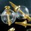 20mm glass ball in gold plated brass vial pendant DIY glass dome bottle charm supplies 1850196