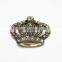 Minas Bridal Vtg Style Antique Clear Rhinestone Crown Shoe Clips
