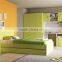 Modern Green MDF Wood metal car kids bed