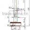 high Speed spandex yarn covering machine straight hollow spindle