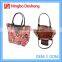 Fashion cosmetic woman handbag standard size cotton printed tote shopping bag