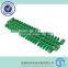 IS615 Radius Flush Grid with Pop-up Flights Plastic Conveyor Belt