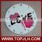 special home sublimation blank glass wall clock for dye sublimation use