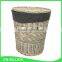 Antique grey color wholesale willow laundry baskets