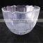 hand pressed glass bowl/glass salad bowls/glass fruit bowl