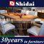 HOT SALE Walnut Veneer Modern Wooden Dining Table Set A-18RE