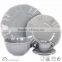 Embossed solid color cheap dinnerware set