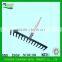 Forged garden fork with wooden handle