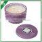 various colored scented candle in frosted glass with gift box