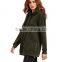 Female Hoodies High Quality Blank Wholesale Loose Fit Pullovers Sweater Side Zipper Spring Custom Longline Hoodies