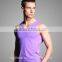The summer high elastic tight quick-drying sports vest breathable fitness blank gym singlet tank top for men