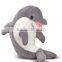 Black Fat Stuffed Orca Animal Large Big Soft Sea Toys Stuffed Shark