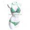 2016 Sexy push up straps women bikini swimwear bathing suit bikini with decorated bra(BS1149)