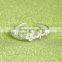 Factory supplier flower rings design high quality silver plating rings popular single women rings