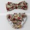 Greenery baby summer seaside floral sling bowknot swimsuit for 2017 cute lovely chic wholesale