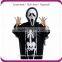 Adult Kids Ghost Skull Skeleton Scream Mask Robe Gloves Halloween Costume