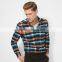 men's casual long sleeve high quality soft flannel shirt