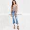 Bownot and stripe tank top, ladies fashion new design clothing 2017