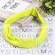 Fashion style lady cotton absorb sweat yoga elastic headband popular women candy color sport hair band headband