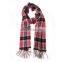 Wholesale yarn dyening tartan check plaid pashmina shawl fashion scottish ladies winter cashmere scarf