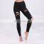 Women's tight high compression fabric sports fitness yoga pants leggings