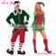 Drop Free Shipping Green winter Women Christmas Elf Costumes