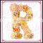Aidocrystal handmade artificial flower letter wall decorative wall hanging art and craft