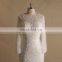 Brilliant Bling Beads Mermaid Long Sleeve Wedding Dress U Back