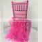 C008M chair cover hangers cheap organza fabric cover for dining room chair