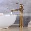 Quality certification sanitary antique brass bathroom water basin faucet