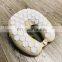 Top quality organic Linen home massage spike pillow with buckwheat hull filler