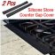 1Pcs Gap bar Flexible Stove Counter Gap Cover Silicone Rubber Kitchen Oil-gas Slit Filler Heat Resistant Mat Oil Dust X