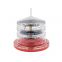 IALA Red emitting color and base 4nm solar marine light for ship/ferry/vessel