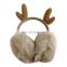 4319/ Animal cute fashion winter warm earmuffs deer horn  plush kids earflap