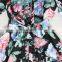 TWOTWINSTYLE Elegant Print Stand Collar Lantern Sleeve High Waist Bandage Mini Dresses Female