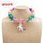 Girl Unicorn Necklace & Pendants Kids Charms Colorful Bead Jewelry Accessories