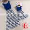2019 New Summer Mother And Child Dress ZIGZAG PRINT GIRLS LONG DRESSES (this link for KIDS)