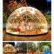 Portable Clear roof 2.6mm galvanized folding pipe snow luxury igloo tent for camping