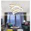 Modern minimalist living room chandelier post-modern creative ring led light restaurant cafe chandelier single head