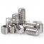DIN913 M2 M2.5 M3 M4 M5 304 Stainless Steel Metric Thread Grub Screws Flat Point Hexagon Socket Set Screws Headless