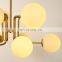 Modern lamp manufacturer living room glass ball chandelier led pendant light