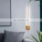 Nordic Luxury Copper Wall Lamp Creative LED Decoration Golden Long Strip Wall Lamp