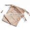PandaSew  8*11cm custom luxury suede packaging jewelry pouch drawstring bag with custom logo