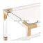 2020 New Design Gold Connection Book Display Rack 6 Tiers Clear Acrylic Book shelf