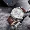 Benyar BY-5129M OEM Leather Men Quartz Watches Chronograph Logo Custom Watch Manufacturer